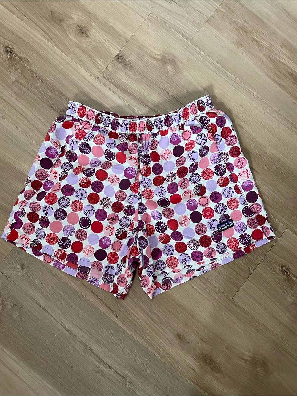 5” Patagonia Multi-Colored Polka Dot Athletic Shorts